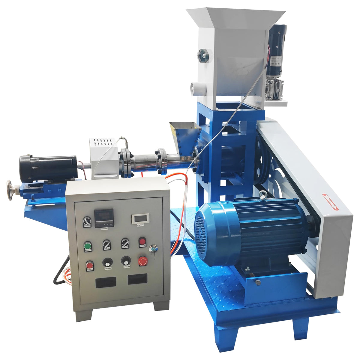 Pet Feed Pellet Extruder, Electric Pellet Making Machine with Adjustable Pellet Length, 88Lbs/h Output for Pet Poultry Aquafeed Farm Processing 5.5KW 220V