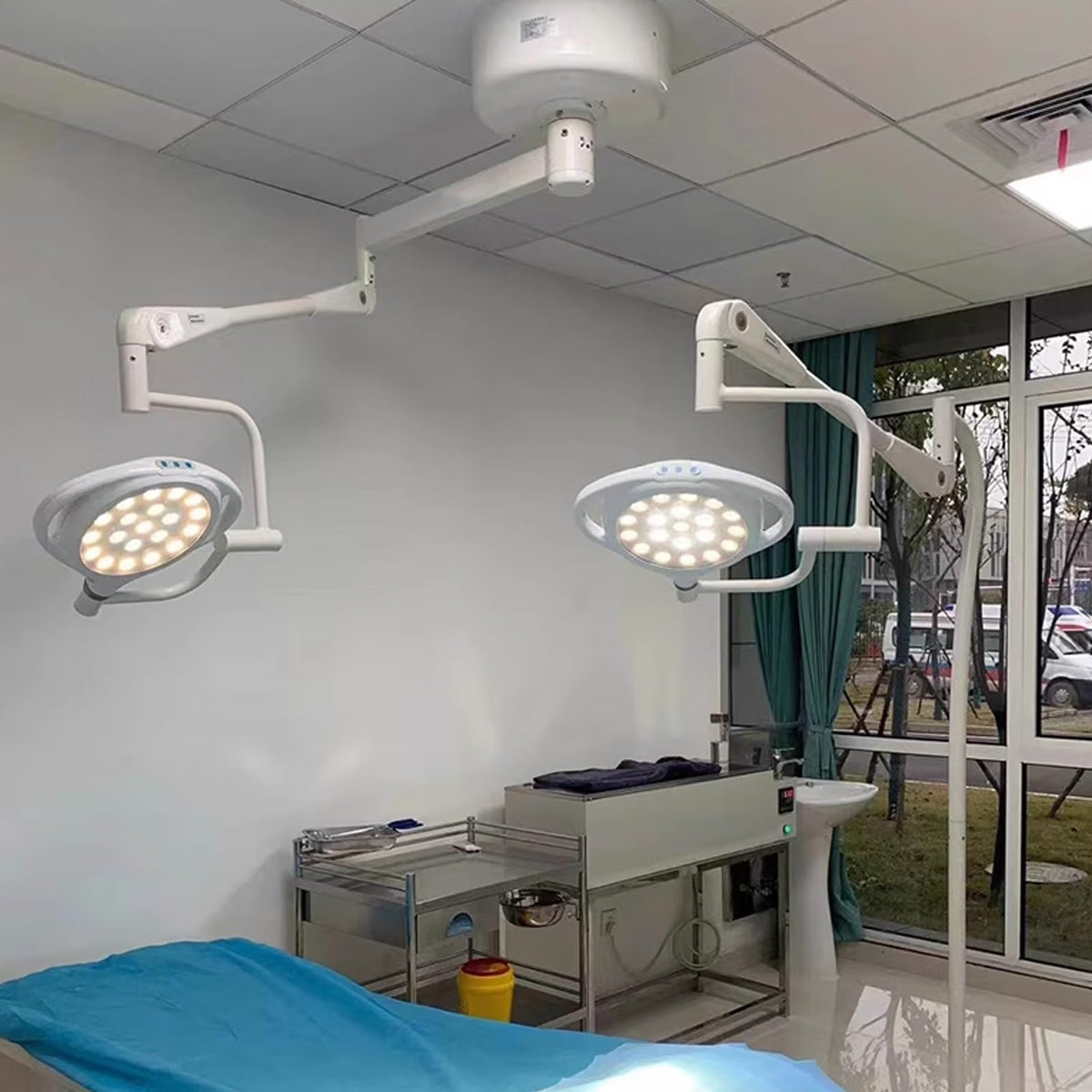 Operating Room Led Examination Lamp, 360 Degree Rotation Hanging Mobile Cold Light Surgical Lamp, Medical Gynecological Examination Lamp, Suitable For Hospitals, Beauty Salons, Pet Hospitals(Ceiling-m