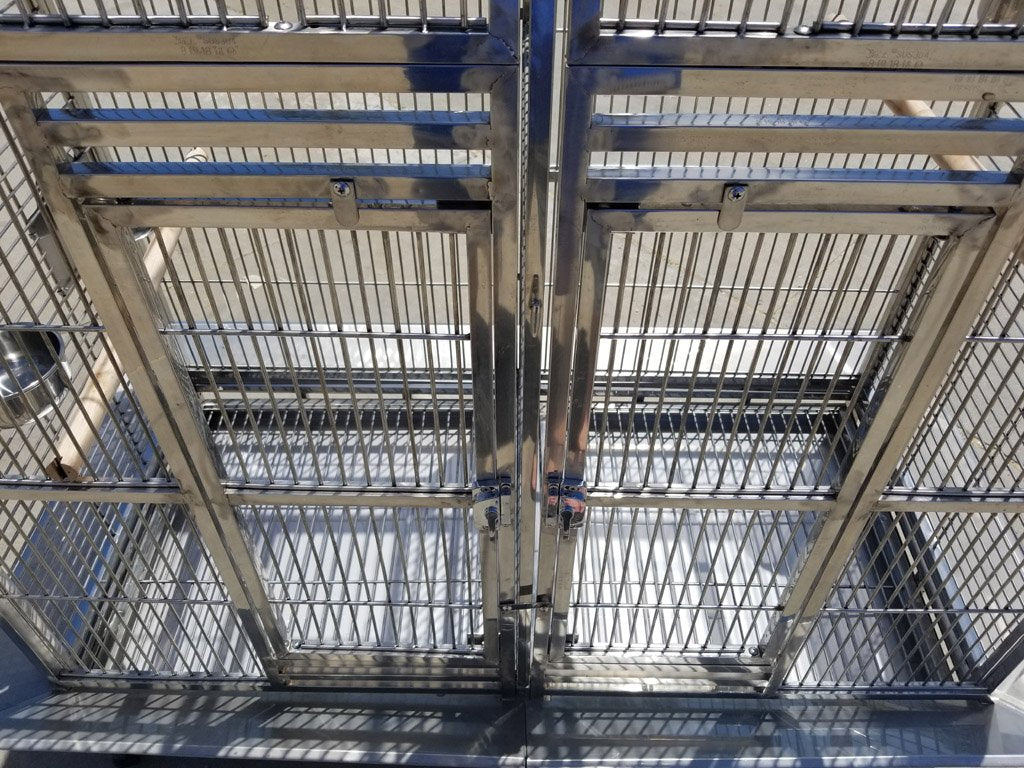 XL Size Full 304 Stainless Steel Double Macaw Cockatoo Parrot Bird Pet Breeder Cage w/Divider SUS304 Medical Grade Steel