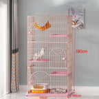 Ventilated Outdoor Pet Cage Playpen Extra Large Free Space Pet Cabin Indoor Pet House Pet Supplies,Green-100 * 66 * 180cm