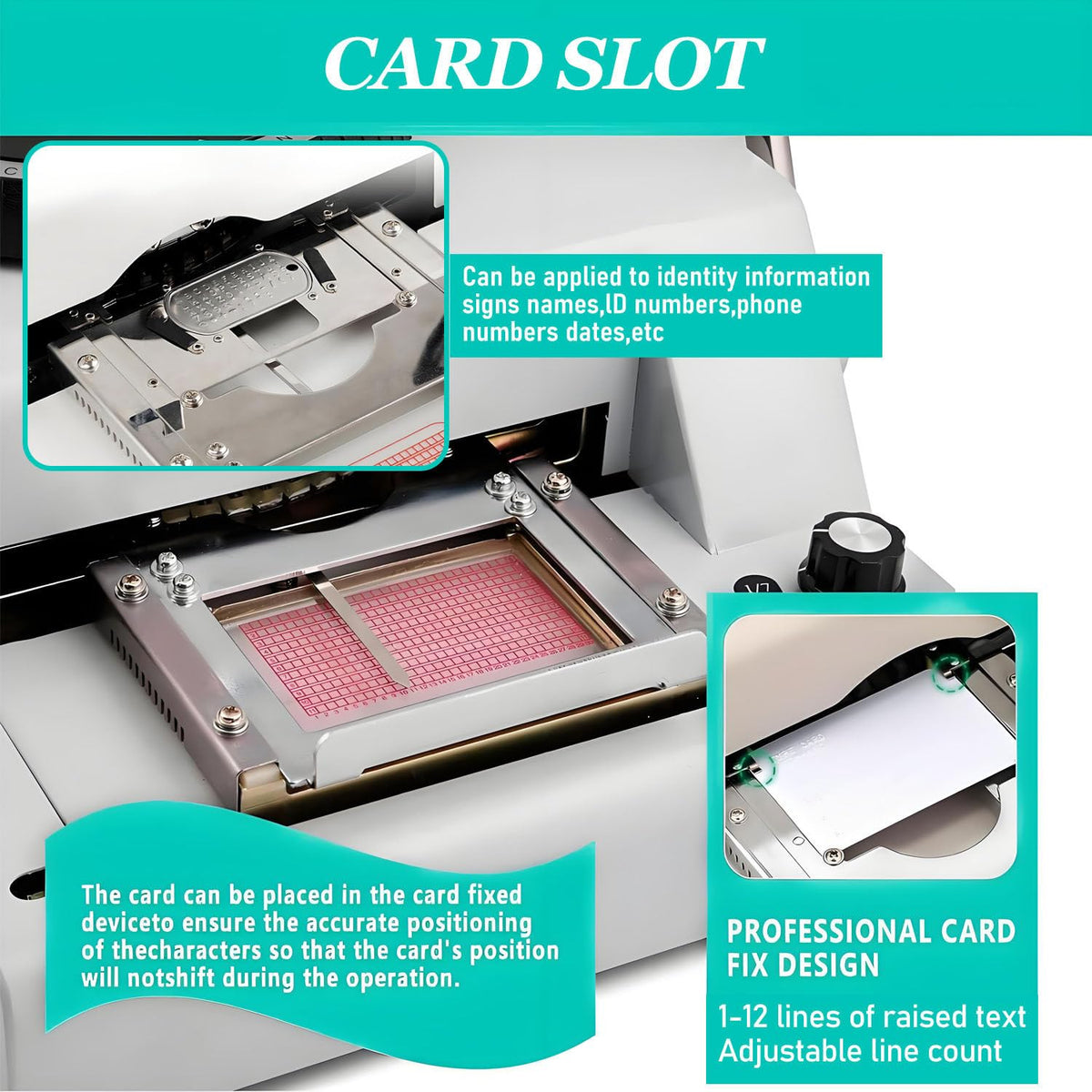 Manual Dog Tag Embosser Machine - Emboss 72 Characters - Includes 30 Aluminum Tags & PVC Card - Perfect for Custom Pet ID Tags & Personalization