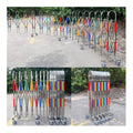 Portable Retractable Traffic Barrier with Wheels - 1.3x7m Expandable Safety Gate for Crowd Control, Event Management, and Secure Area Protection - Flexible Mobile Barrier System