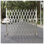Portable 360° Rotating Safety Barrier - Expandable Stainless Steel Traffic Fence Gate (1.5 * 3m) for Ultimate Security, Road Control & Foldable Design