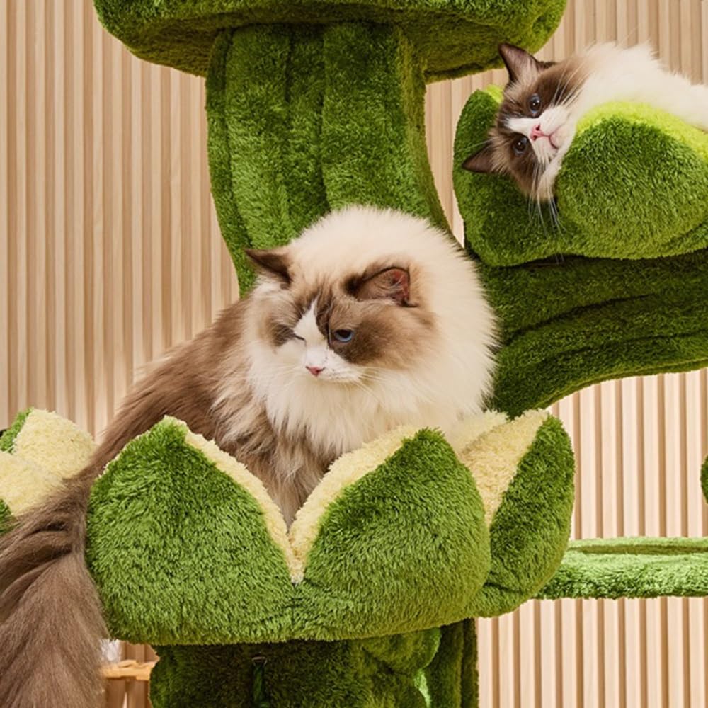 Cat Climbing Lotus Shaped Cat Climbing Frame Large Tree Toy Multi-cat Household Suitable for All Seasons