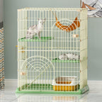 Ventilated Outdoor Pet Cage Playpen Extra Large Free Space Pet Cabin Indoor Pet House Pet Supplies,Green-100 * 66 * 180cm