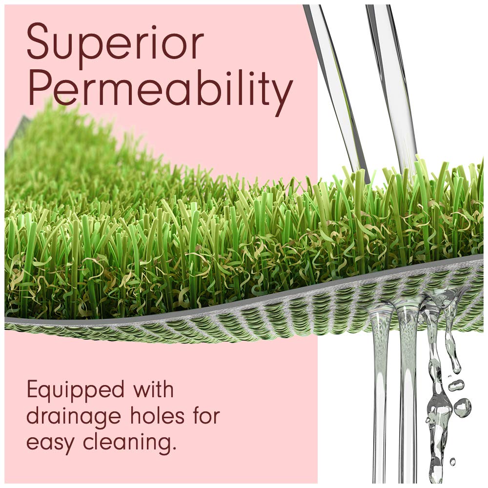15 x 59 Feet Premium Synthetic Turf for Sports - Deluxe Artificial Grass [Indoor and Outdoor Athletic Mat for Agility Training, Fake Grass for Large Football Fields, Pet Dogs Potty Rugs]
