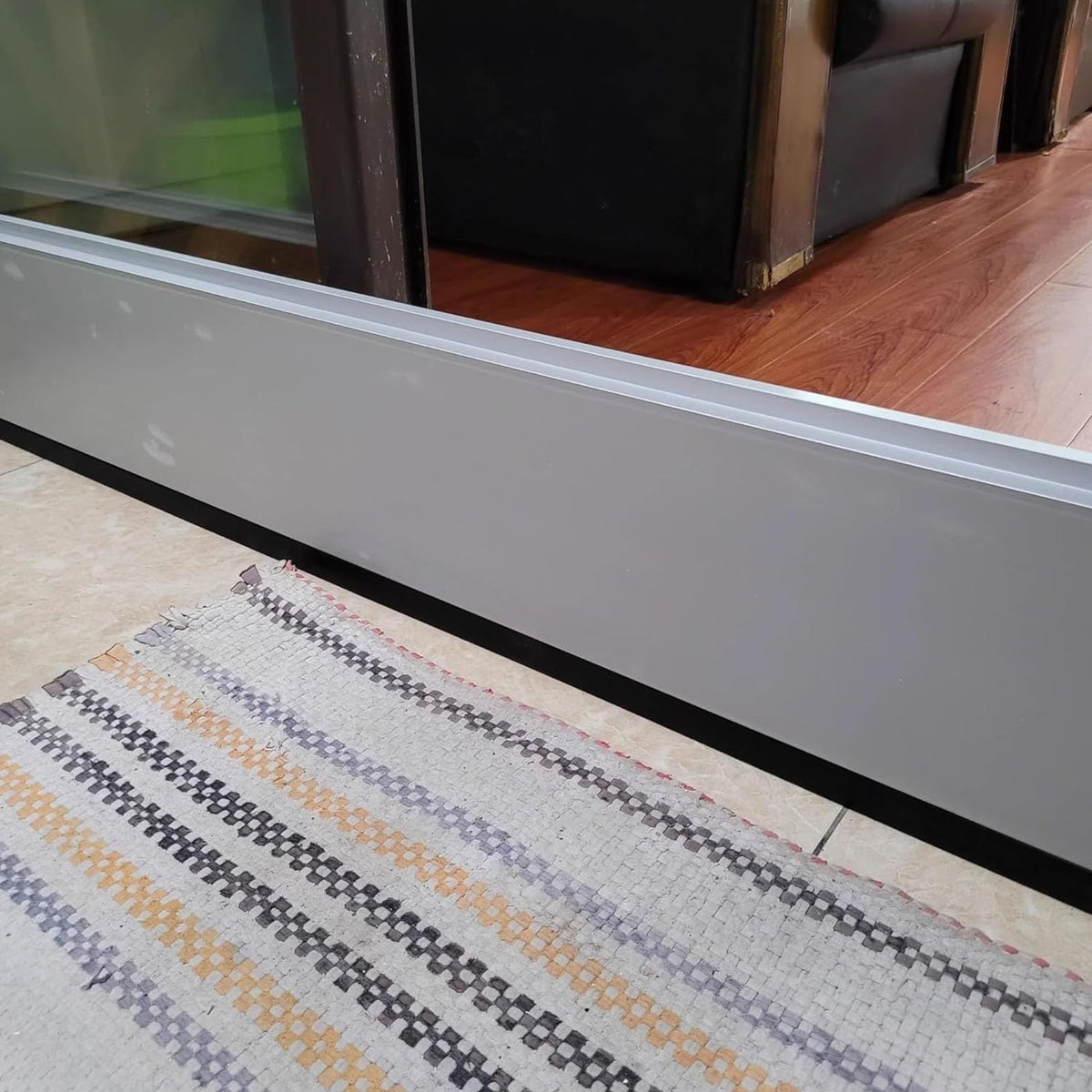 Reusable Metal Aluminum Flood Barriers/Gates for Home Doors, 2ft - 15.7ft Long Flood Prevention Barrier Water Stopper Shield,for Outside/Indoor/Garage Door/Basement/ (Color : L 460cm(15.1ft