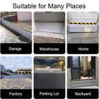 Aluminum Flood Barriers/Gates for Home Doors, Reusable Flood Prevention Barrier Water Stopper Shield for Outside/Indoor/Garage Door/Basement Entrance/Patio/Gates Subways(H 4ft/120cm,L 350cm(11.5ft))