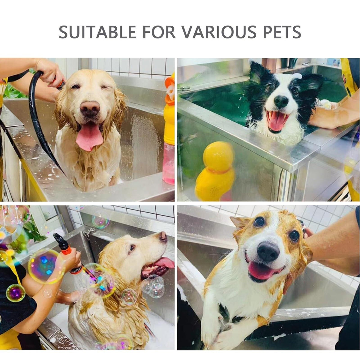Professional Pet Wash Station, Stainless Steel Pet Dog Grooming Bath Tub,Dog Grooming Bathtub Station,for Home,Commerc (120cm(47in))