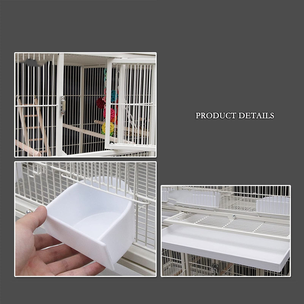 TOMYEUS Bird Cage European Luxury Parrot Cage Bird Cage Parrot Large Giant Oversized Villa Breeding Cage 95.5 * 45.5 * 209cm Pet Supplies