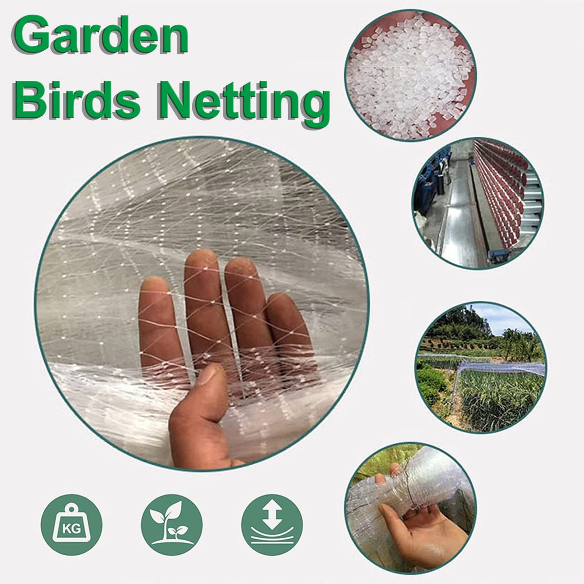 This Bird Netting for Balcony Safety - Extra Wide Transparent Nylon Fence for Dogs and Cats, Reusable Garden Trellis for Stairs and Windows, Pet Protection Netting.