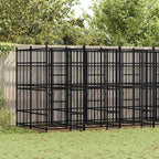 Large Outdoor Dog Kennel, Heavy Duty Powder-Coated Steel Pet Playpen for Big Breeds, Weatherproof Exercise Enclosure for Backyard, 302.4L x 75.6W x 78.7H inches