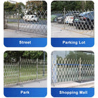 Portable 360° Rotating Safety Barrier - Expandable Stainless Steel Traffic Fence Gate (1.5 * 3m) for Ultimate Security, Road Control & Foldable Design