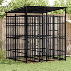 Large Outdoor Dog Kennel, Heavy Duty Powder-Coated Steel Pet Playpen for Big Breeds, Weatherproof Exercise Enclosure for Backyard, 302.4L x 75.6W x 78.7H inches