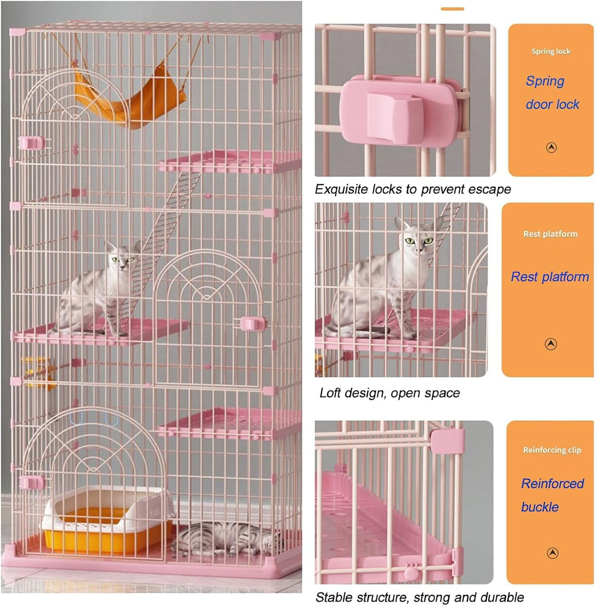 Outdoor Pet Cage Playpen Extra Large Free Space Pet Cabin Indoor Pet House Pet Supplies(Green,84 * 61 * 110cm)