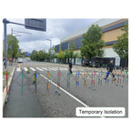 Retractable Outdoor Barrier Gate - Stainless Steel
