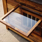 Dog Kennel, Wooden Luxury Dog House, Extra Strong Dog Cage, for Playing and Resting, for Small Medium Large Dogs Indoor Outdoor,A-XXL