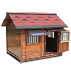 Dog Crate, Dog Cage Dog Crates Solid Wood Dog House Outdoor Rainproof Outdoor Pet Kennel Warm Large Dog Cage Winter Indoor Cage 6XL