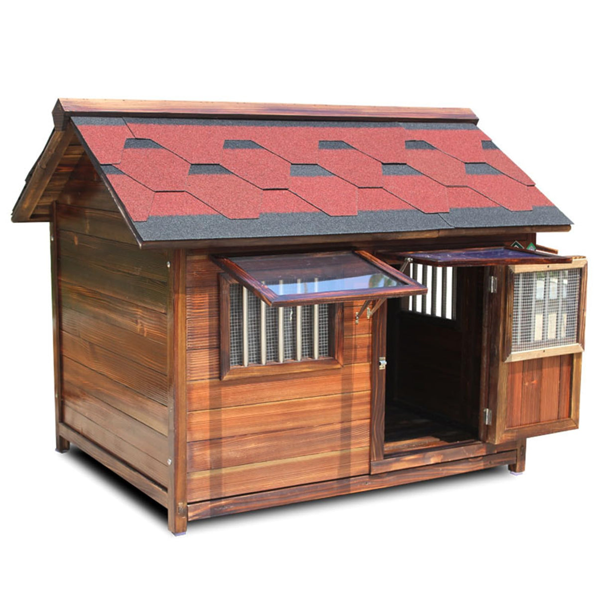 Dog Crate, Dog Cage Dog Crates Solid Wood Dog House Outdoor Rainproof Outdoor Pet Kennel Warm Large Dog Cage Winter Indoor Cage 6XL