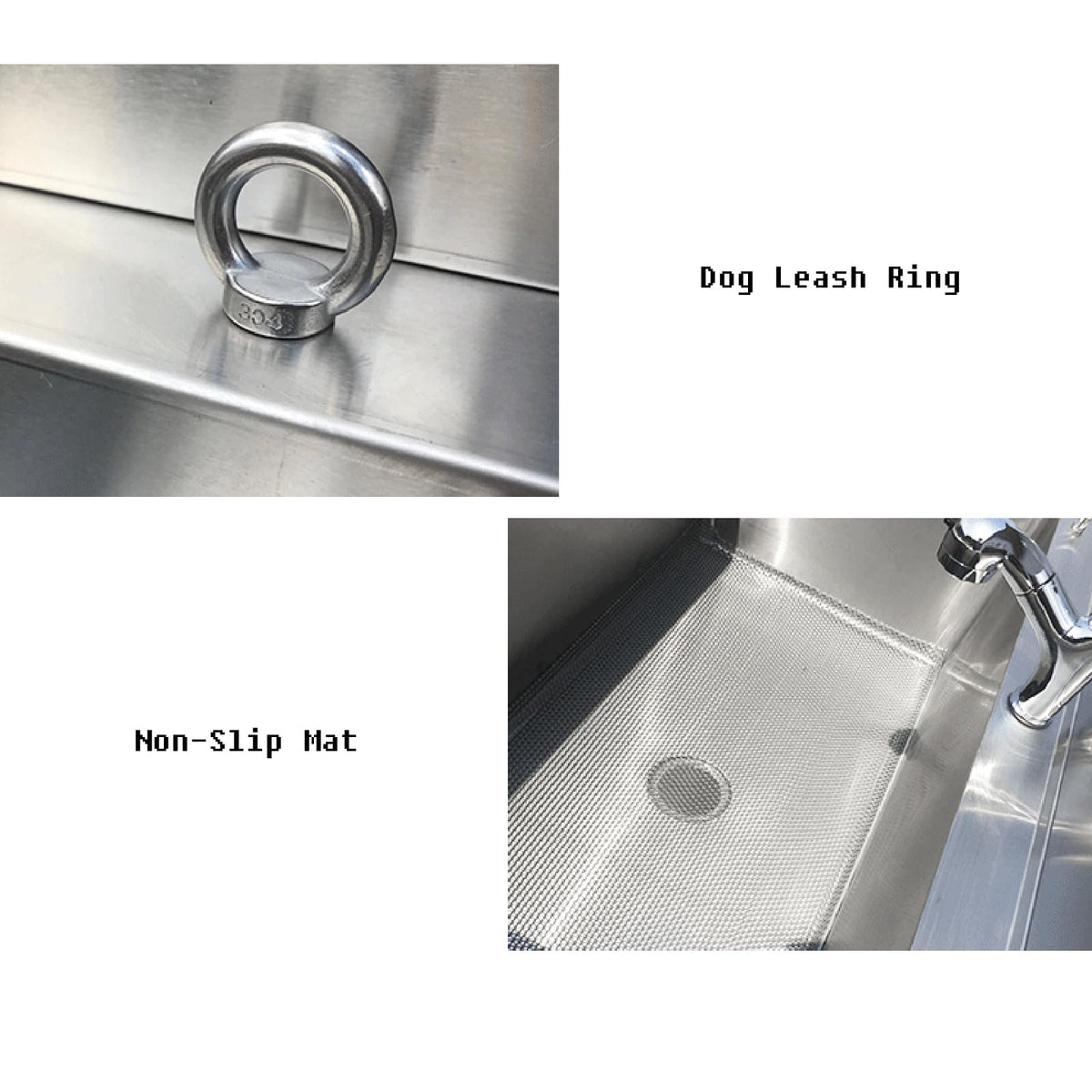 Dog Grooming Tub,Stainless Steel Dog Bath Station,Pet Dog Bathtub, Dog Pet Washing Grooming Station for Home,Dog Shower Tub, Dog Wash Sink Station for Large & M,120cm/47in
