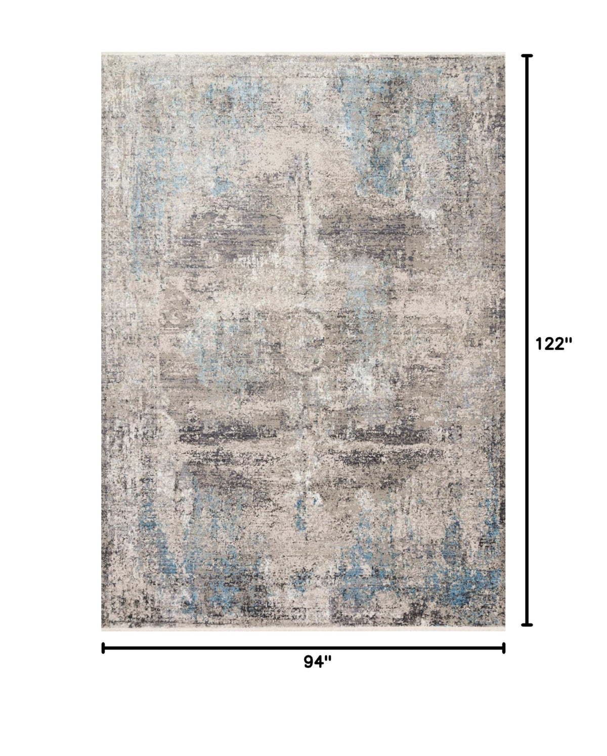 Loloi Franca Slate/Sky 7'-10" x 10'-2" Area Rug