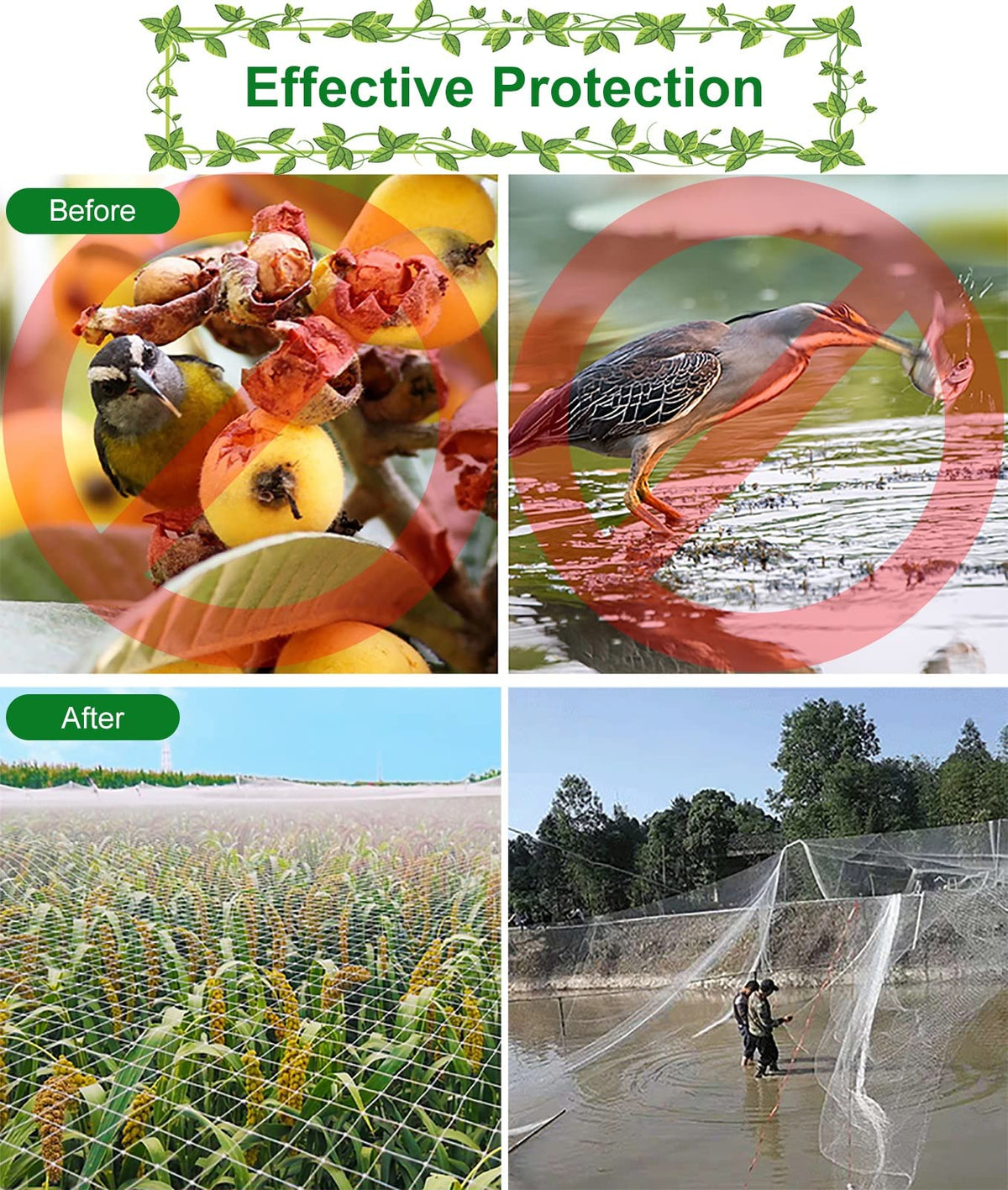 This Bird Netting for Balcony Safety - Extra Wide Transparent Nylon Fence for Dogs and Cats, Reusable Garden Trellis for Stairs and Windows, Pet Protection Netting.