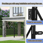 Mobile Folding Safety Gate - 71x138in Stainless Steel Accordion Barrier with Casters for Basements & Garages Portable Child & Pet Safety Gate Flexible Scissor Design