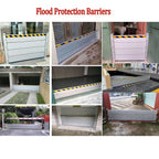 Reusable Metal Aluminum Flood Barriers/Gates for Home Doors, 2ft - 15.7ft Long Flood Prevention Barrier Water Stopper Shield,for Outside/Indoor/Garage Door/Basement/ (Color : L 460cm(15.1ft