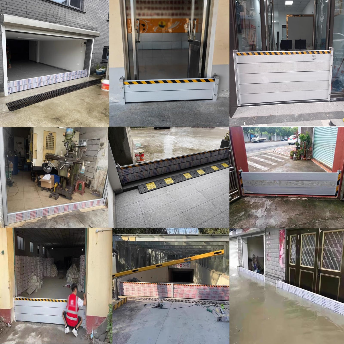 Aluminum Flood Barrier for Home with Pet, Reusable Flood Prevention Barriers Water Barrier Quick Install, Floods Barrier Shield, Anti-floods Wall Dams(L 11 7/10 ft)
