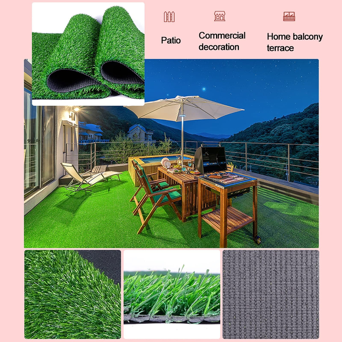 Premium Artificial Grass Mat for Dogs & Pets -, Non-Slip, Easy to Clean, Indoor/Outdoor Use, Realistic Look, Perfect for Training & Playtime