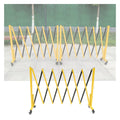 Expandable Folding Securi Gate - Outdoor Retractable Scissor Door Connectable BER for Schools Portable Traffic Control Gate with Wheels (31.5"x236.2")
