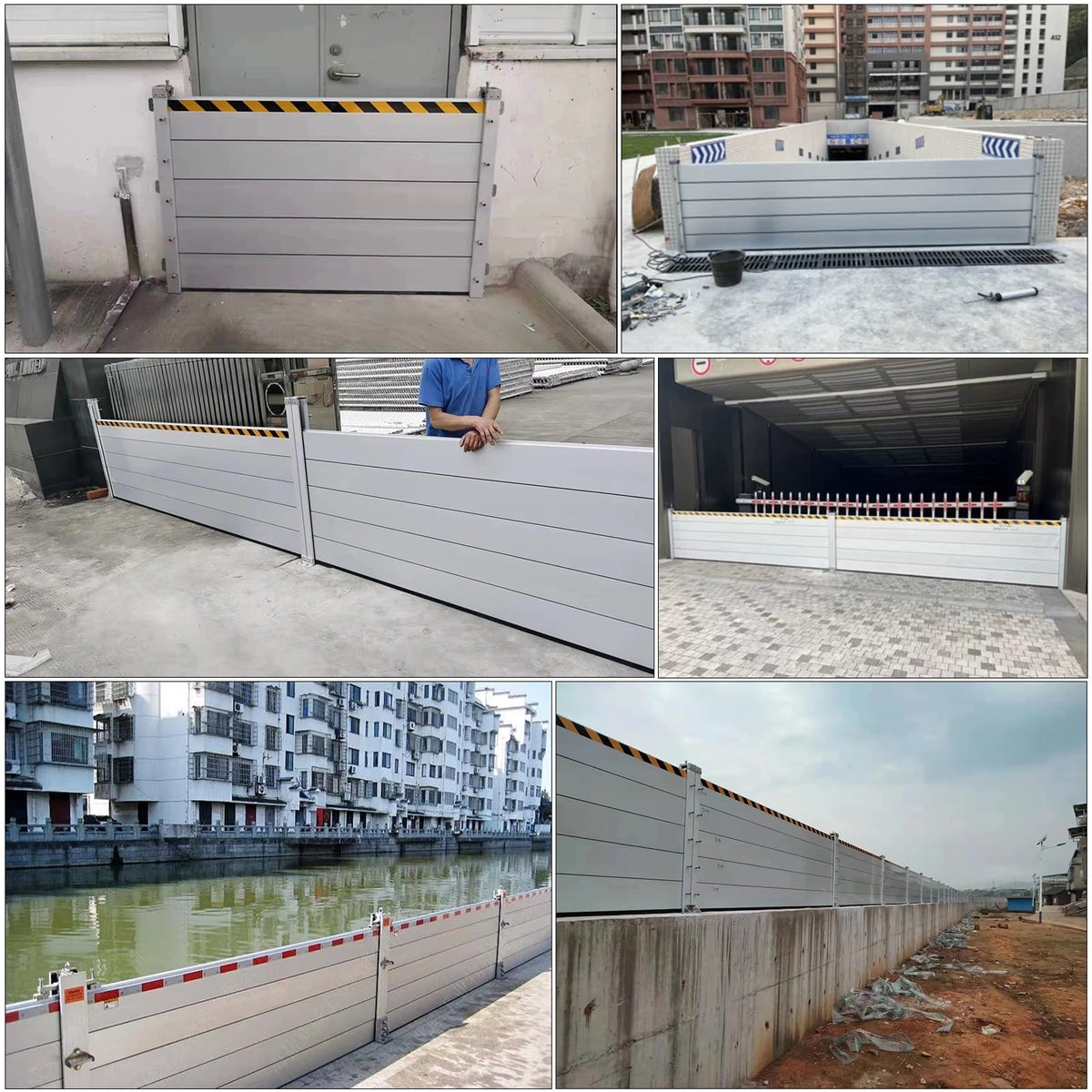 LXLZYXSF Yard Gate Flood Control Barrier Temporary Anti Flood Gate/Wall, 39inch/3.2ft Tall Flood Protection Shield Detachable Reusable, Doorways Warehouse(L-19.3ft/231.6"/588.3cm)