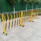 Expandable Folding Securi Gate - Outdoor Retractable Scissor Door Connectable BER for Schools Portable Traffic Control Gate with Wheels (31.5"x236.2")